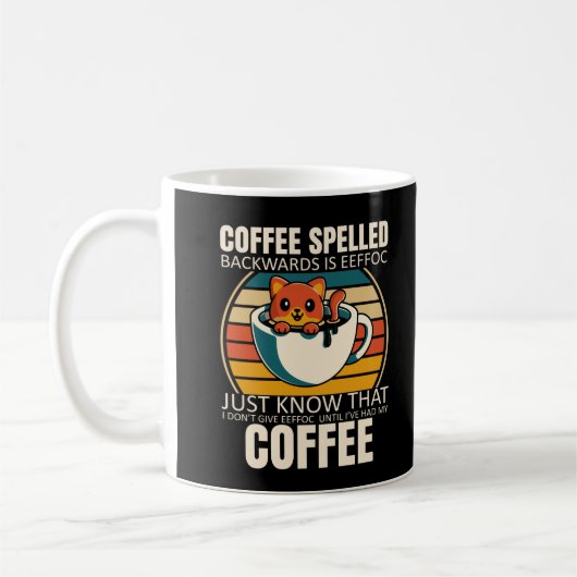 Sarcastic Cat Coffee Lover Barista Koffeinabhängig Kaffeetasse (Links)