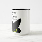 Sarcastic Cat Drama & Headache Office School Tasse (Zentrum)