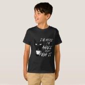 Sarcastic Cat Funny Cat I'm Here I'm Awake Don't P T-Shirt (Vorne ganz)