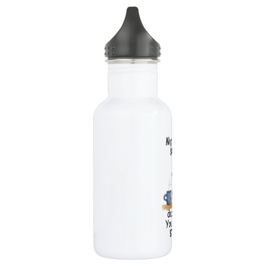 Sarcastic Cat - Funny Orange Art Edelstahlflasche (Links)