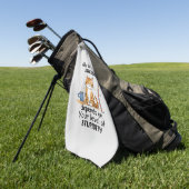 Sarcastic Cat - Funny Orange Art Golfhandtuch (Gras)