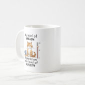 Sarcastic Cat - Funny Orange Art Kaffeetasse (Vorderseite Links)