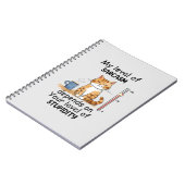 Sarcastic Cat - Funny Orange Art Notizblock (Linke Seite)