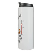 Sarcastic Cat - Funny Orange Art Thermosbecher (Nach rechts gedreht)