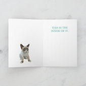 Sarcastic Cat, Geburtstagskarte Karte (Innenseite)