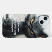 Sarcastic cat iPhone / iPad Gehäuse Hülle (Rückseite (Horizontal))