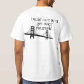 Sarcastic Cat "Komm über dich selbst" beleidigend T-Shirt (Rückseite)