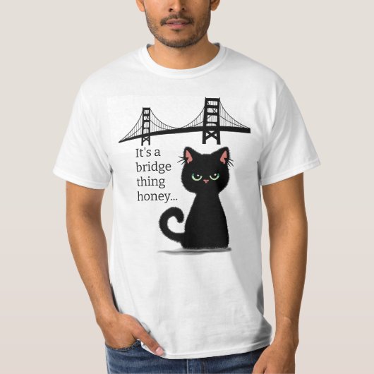 Sarcastic Cat "Komm über dich selbst" beleidigend T-Shirt (Vorderseite)