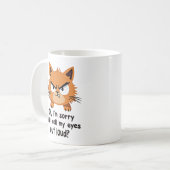 Sarcastic Cat Lover Geschenk Antisocial Kitty Kaffeetasse (Vorderseite Links)