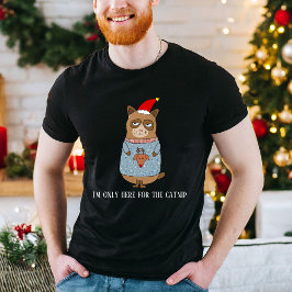 Sarcastic Cat mit einem üppigen Weihnachtssüßer T-Shirt