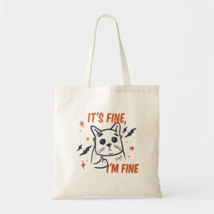 Sarcastic Cat Quote Tote Bag Tragetasche