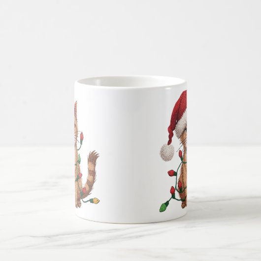Sarcastic Cat — “Silent Night? Not a Chance Kaffeetasse (Mittel)