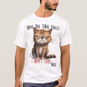 Sarcastic Cat T-Shirt (Vorderseite)