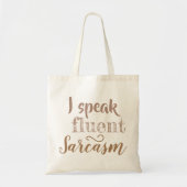 Sarcastic Charm Tote Bag Tragetasche (Vorne)