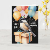 Sarcastic Chickadee Geburtstags-Spaß-Geschenk Karte (Gelbe Blume)