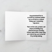Sarcastic Chickadee Geburtstags-Spaß-Geschenk Karte (Innenseite)