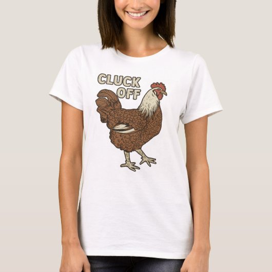 Sarcastic Chicken Joke T-Shirt (Vorderseite)