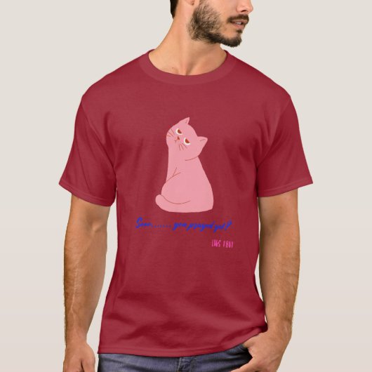 Sarcastic Christlich Cat T-Shirt (Vorderseite)