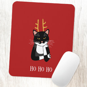 Sarcastic Christmas Cat Spaß Mousepad