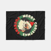 Sarcastic Christmas Merry Xmas Forer Funny Santa H Fleecedecke (Vorderseite (Horizontal))
