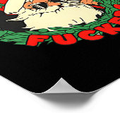 Sarcastic Christmas Merry Xmas Forer Funny Santa H Poster (Ecke)