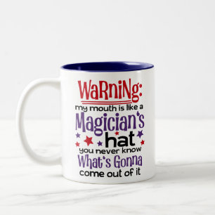 Sarcastic Coffee Quote Zweifarbige Tasse