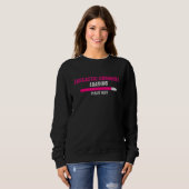Sarcastic Comading Bitte warten Sarcasm Hum Sweatshirt (Vorne ganz)