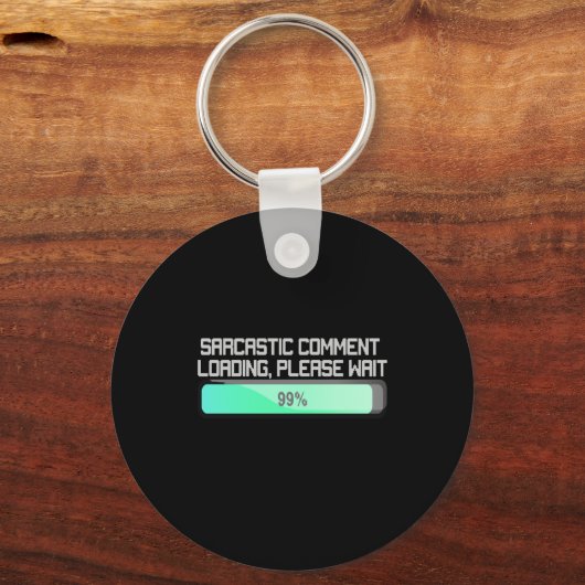 Sarcastic Commit Loading Bitte warten - Funny Schlüsselanhänger (Vorderseite)