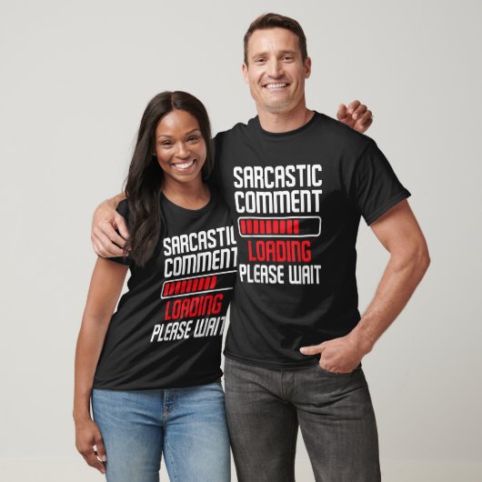 Sarcastic Commit Loading Bitte warten Sie lustigen T-Shirt (Unisex)