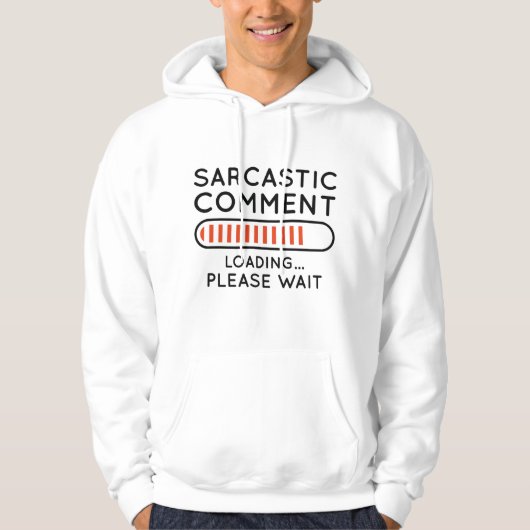 Sarcastic Commit Loading Hoodie (Vorderseite)