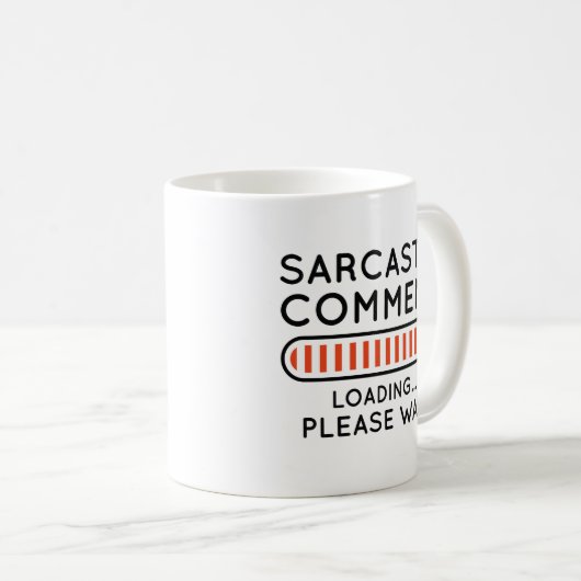 Sarcastic Commit Loading Kaffeetasse (VorderseiteRechts)