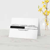 Sarcastic Commit Loading Karte (Gelbe Blume)