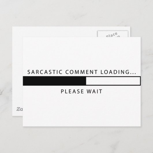 Sarcastic Commit Loading Postkarte (Vorne/Hinten)