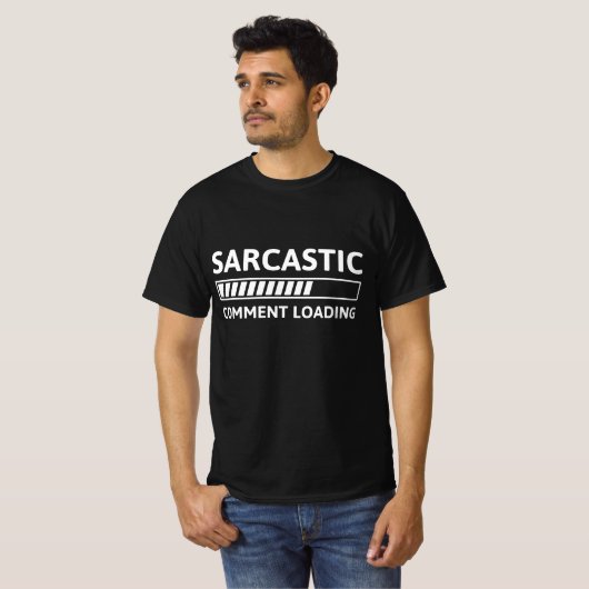 Sarcastic Commit Loading T-Shirt (Vorne ganz)