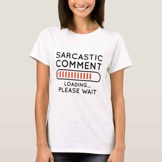 Sarcastic Commit Loading T-Shirt (Vorderseite)