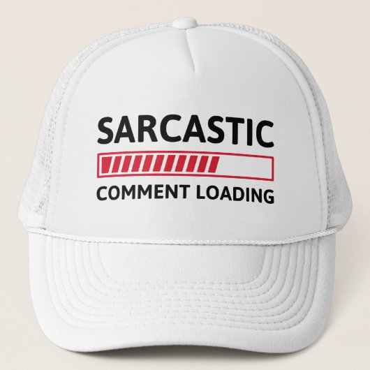 Sarcastic Commit Loading Truckerkappe (Vorderseite)