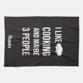 Sarcastic Cooking Gifts Chefs Cooks Personalized Geschirrtuch (Horizontal)