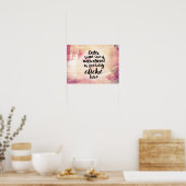 Sarcastic-Demotivposter Poster (Küche)