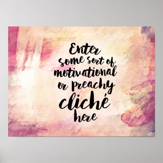 Sarcastic-Demotivposter Poster (Vorne)