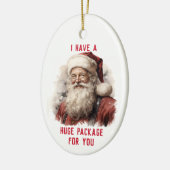 Sarcastic Dirty Santa Funny riesige Paket für Sie Keramik Ornament (Links)