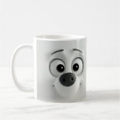 Sarcastic Dog Face 3D Kaffeetasse (Links)