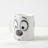 Sarcastic Dog Face 3D Kaffeetasse (Vorderseite Links)