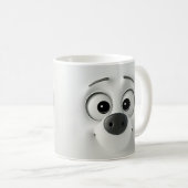 Sarcastic Dog Face 3D Kaffeetasse (VorderseiteRechts)