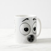 Sarcastic Dog Face 3D Kaffeetasse (VorderseiteRechts)