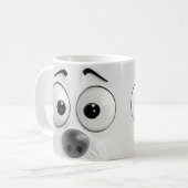 Sarcastic Dog Face 3D Kaffeetasse (Vorderseite Links)