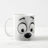 Sarcastic Dog Face 3D Kaffeetasse (Links)