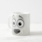 Sarcastic Dog Face 3D Kaffeetasse (Vorderseite Links)