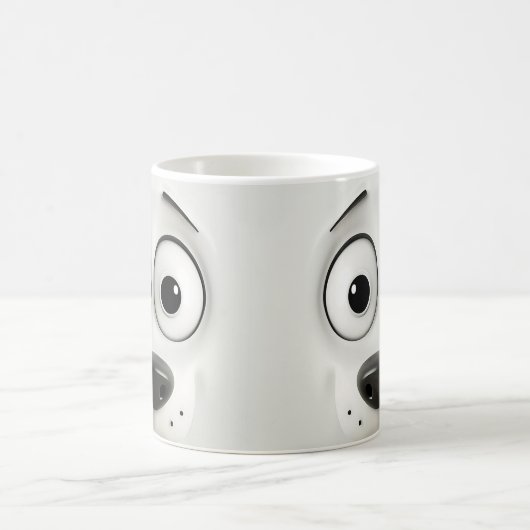 Sarcastic Dog Face 3D Kaffeetasse (Mittel)