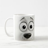 Sarcastic Dog Face 3D Kaffeetasse (Links)