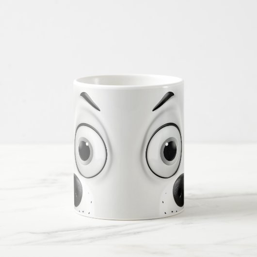 Sarcastic Dog Face 3D Kaffeetasse (Mittel)